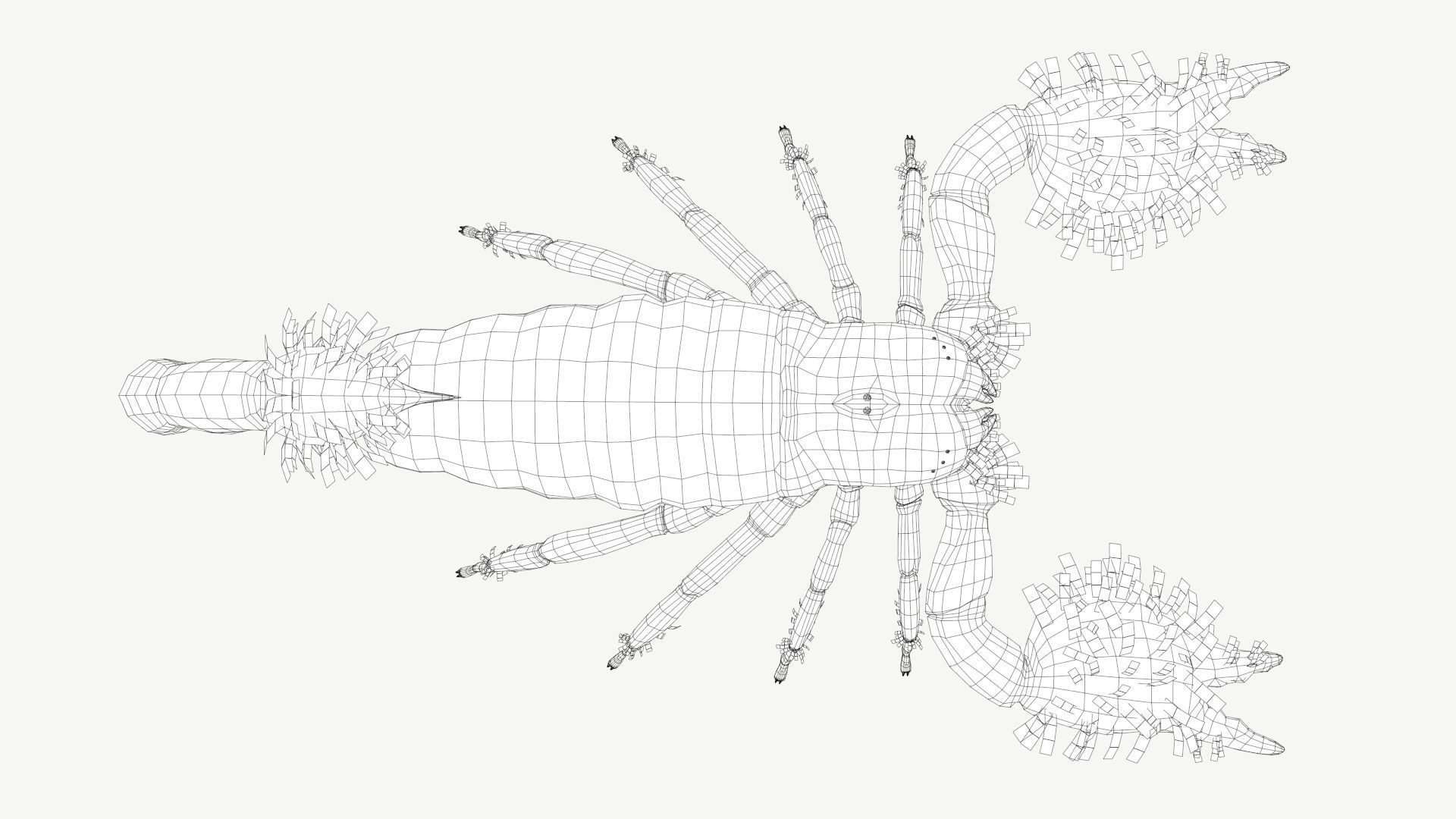 Emperor Scorpion Low-poly 3D model_9