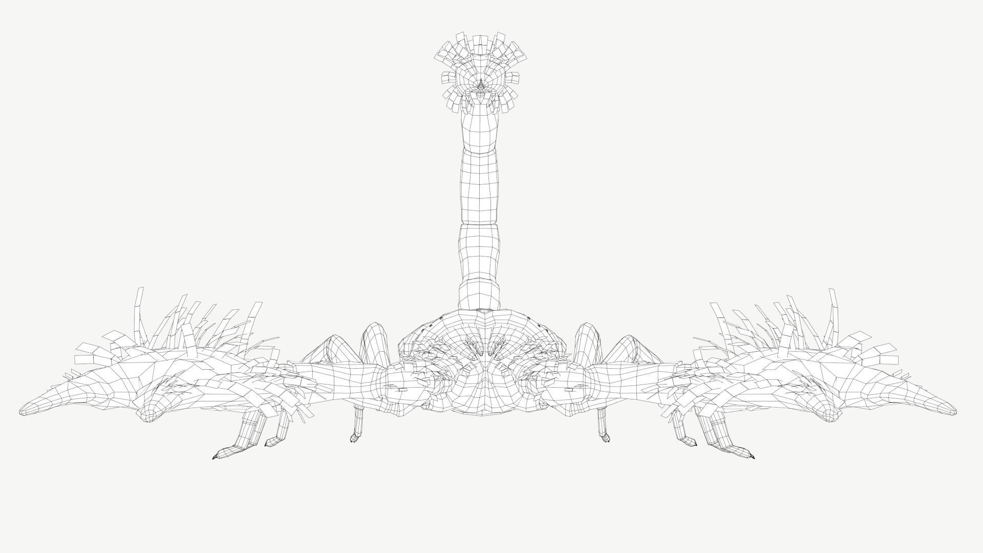 Emperor Scorpion Low-poly 3D model_11