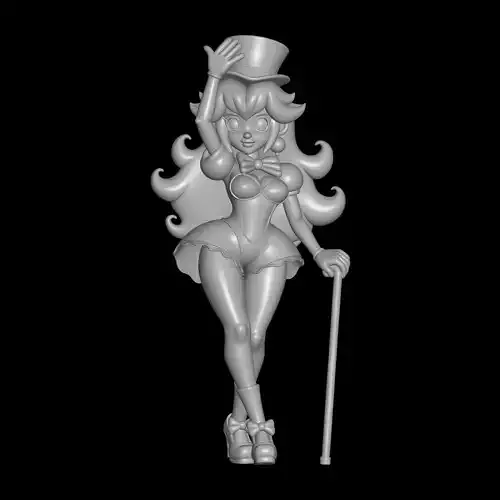 Sexy Princess Peach as show girl 