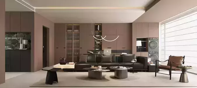 Italian - style living and dining room