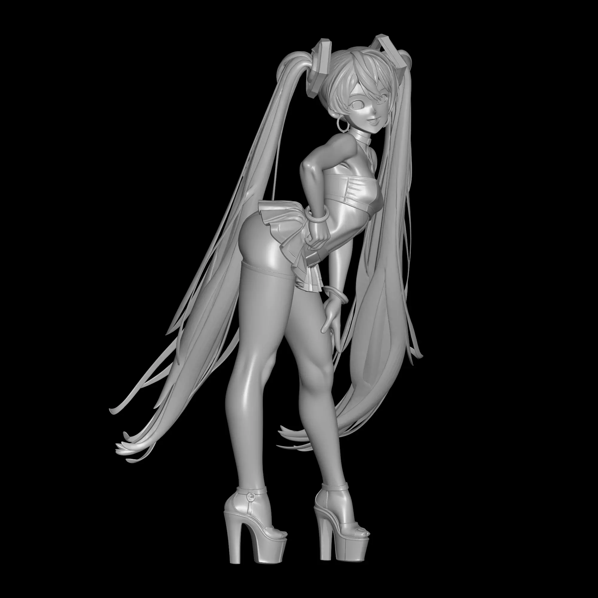 Sexy Hatsune Miku 3D print model_1