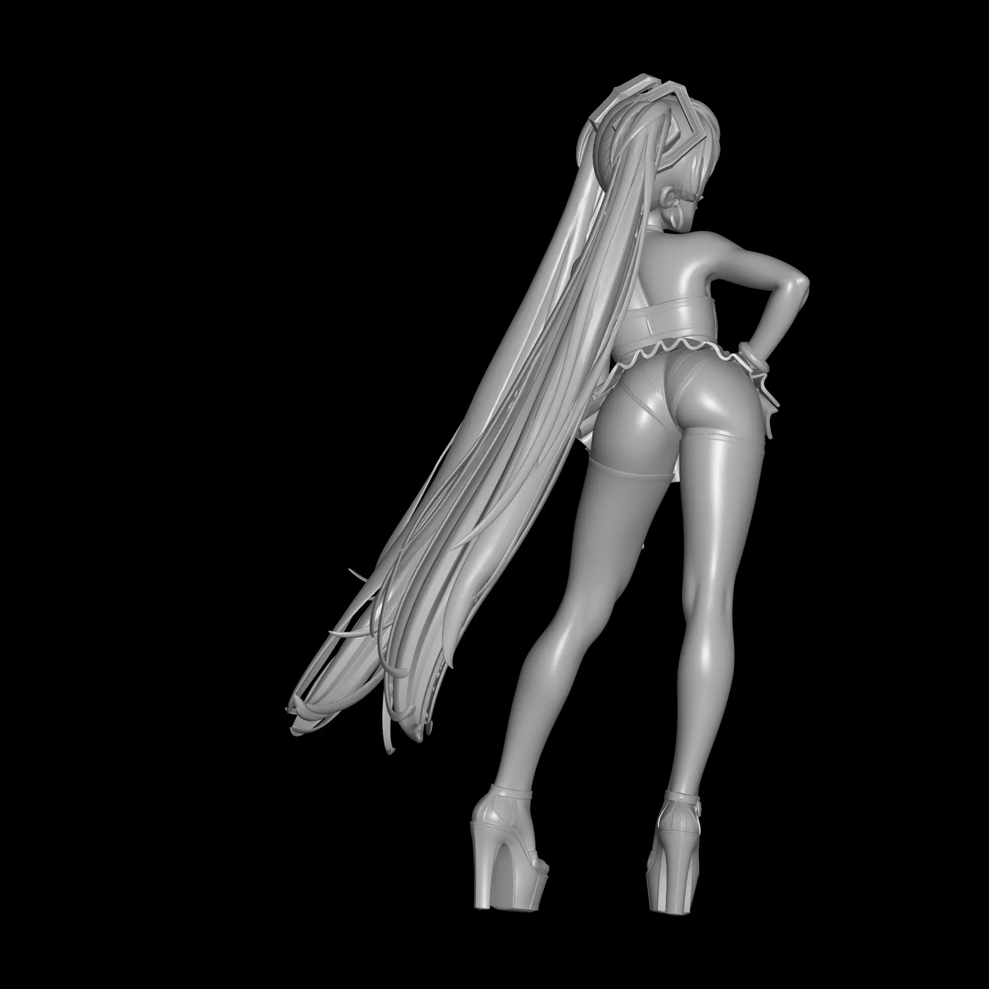 Sexy Hatsune Miku 3D print model_2