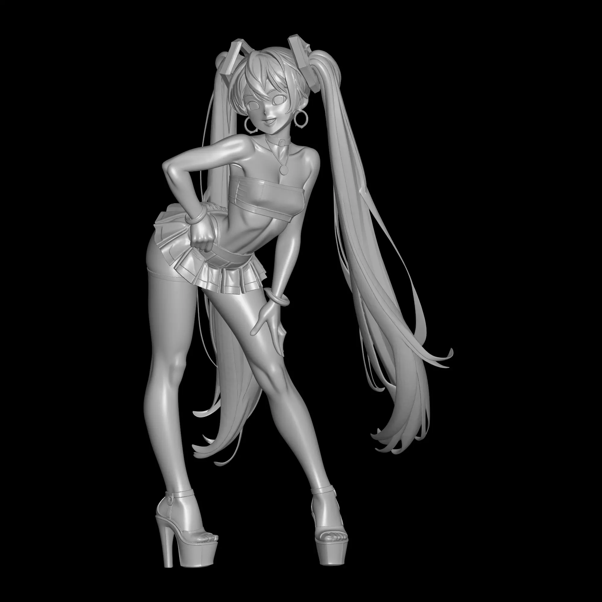 Sexy Hatsune Miku 3D print model_0