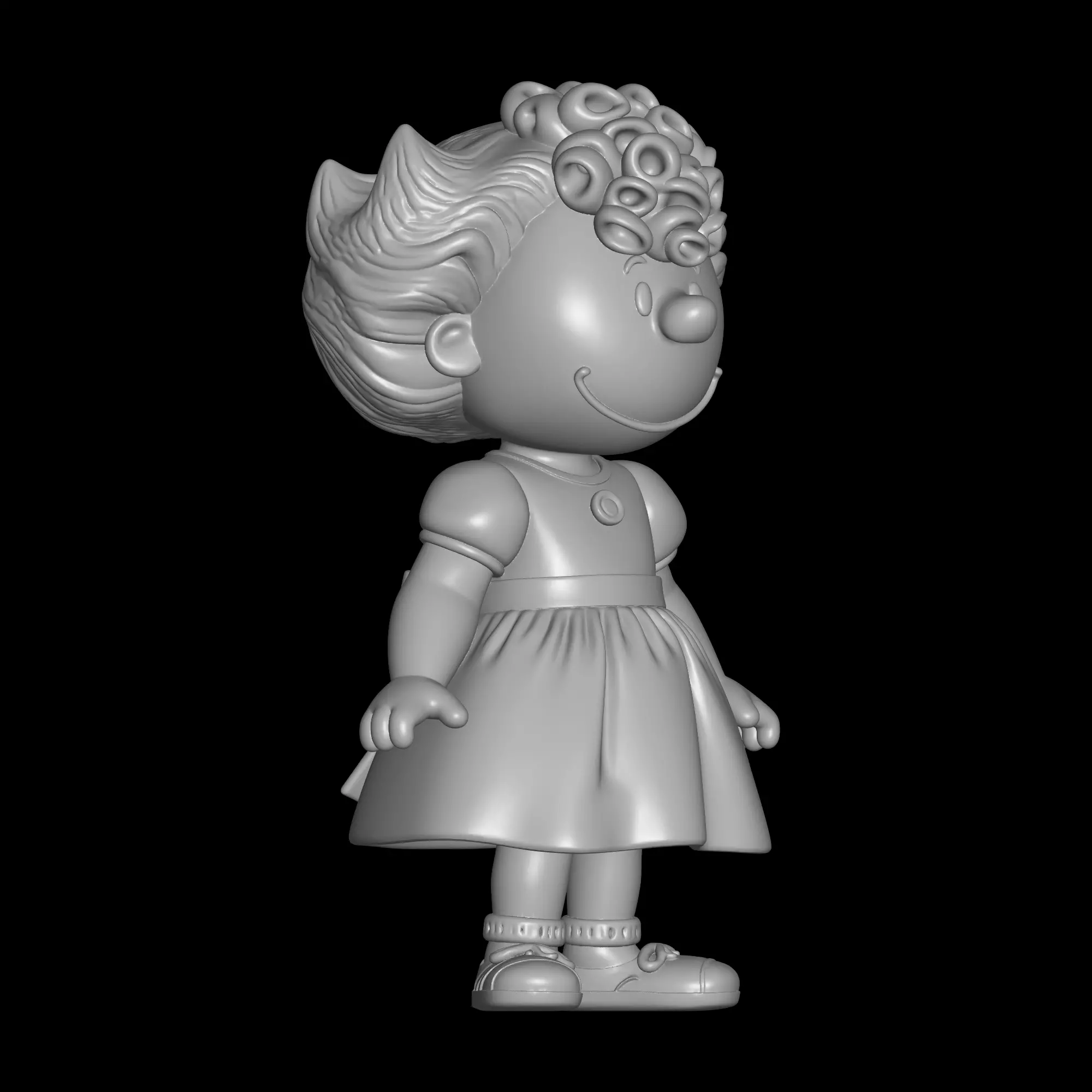 Sally Brown from Snoopy 3D print model_1