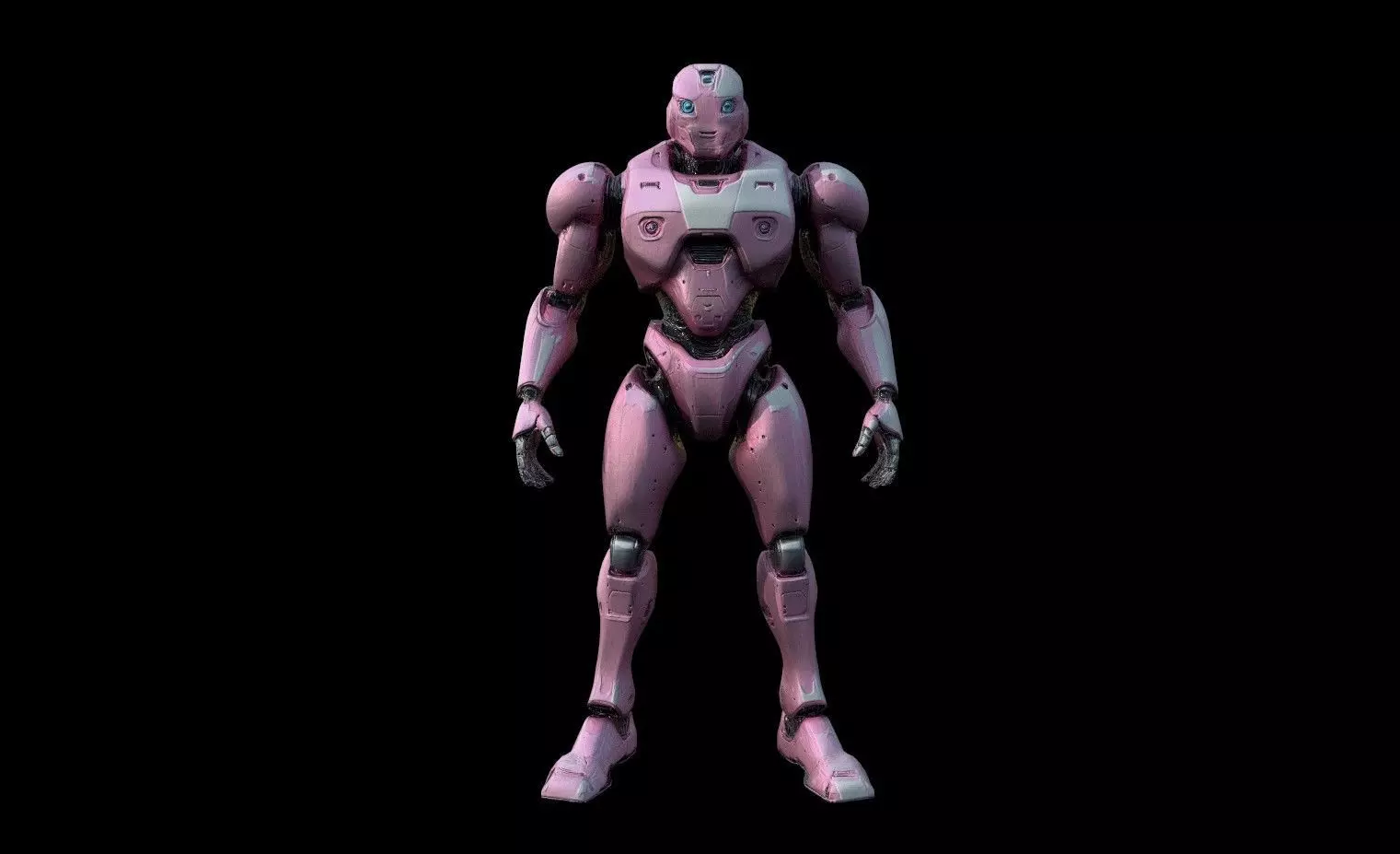 Robots Pack 1 Low-poly 3D model_1