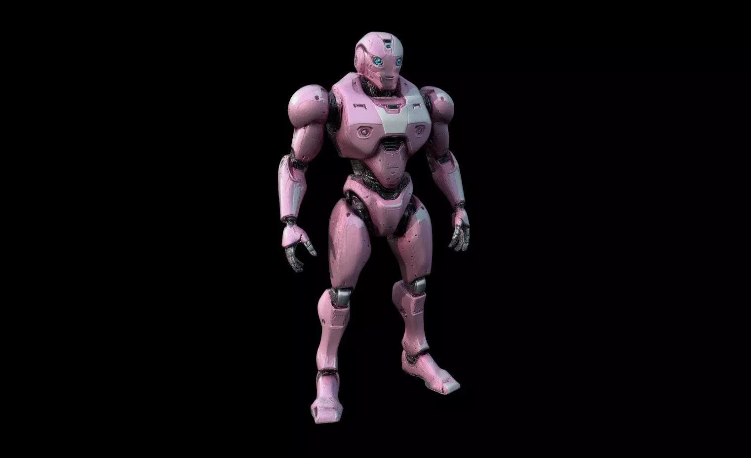 Robots Pack 1 Low-poly 3D model_6