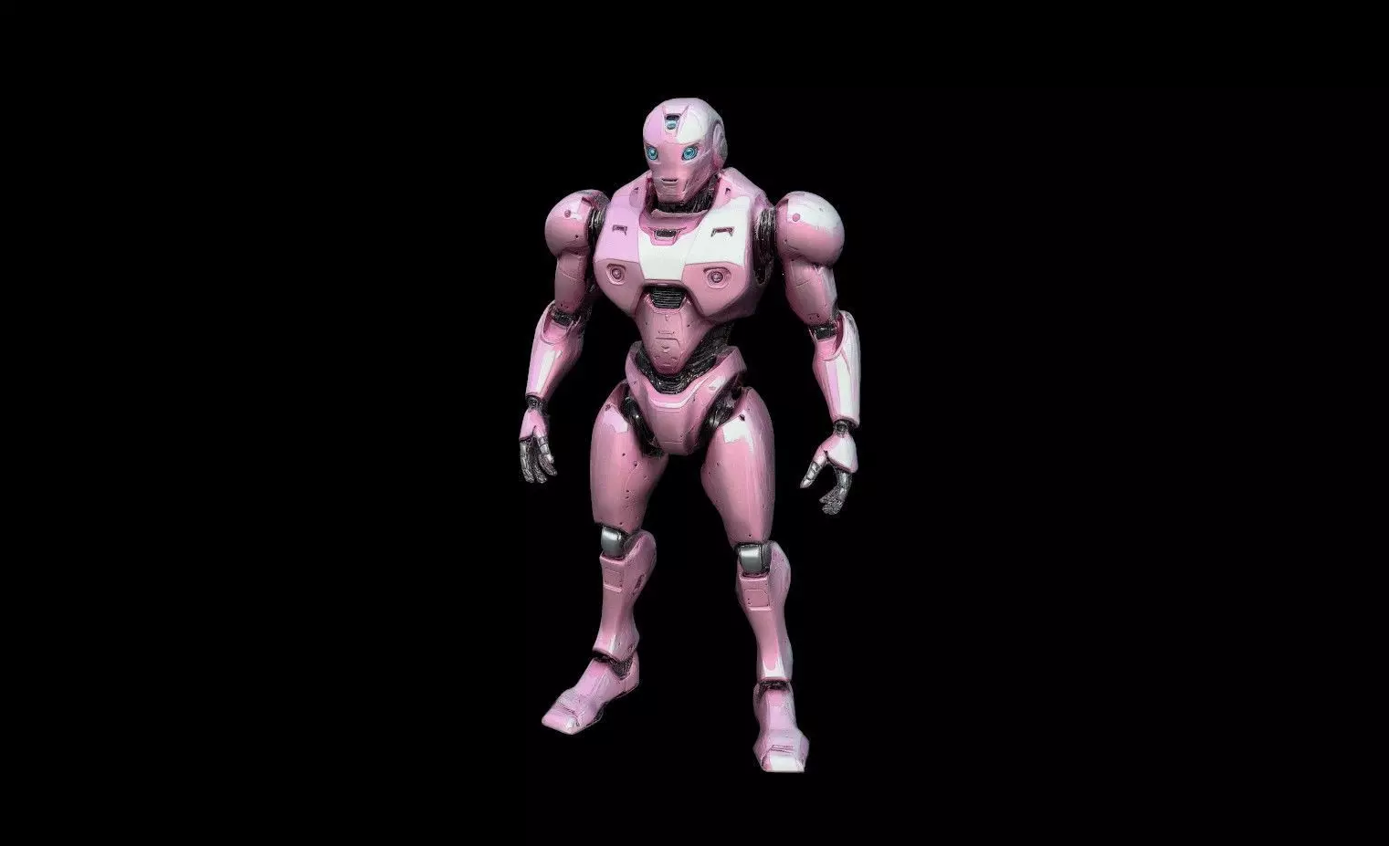 Robots Pack 1 Low-poly 3D model_11