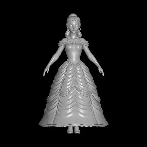 Princess Belle from Disney 3D print model