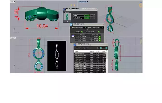 Women Pendant Chain Design Jewelry model jp0111