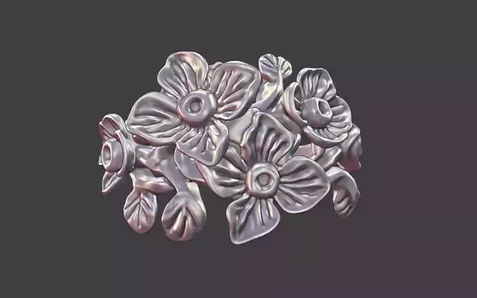 lightweight daisy flower ring