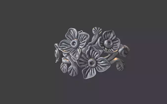 lightweight daisy flower ring