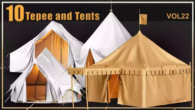 10 Tepee and tents-Marvelous base mesh