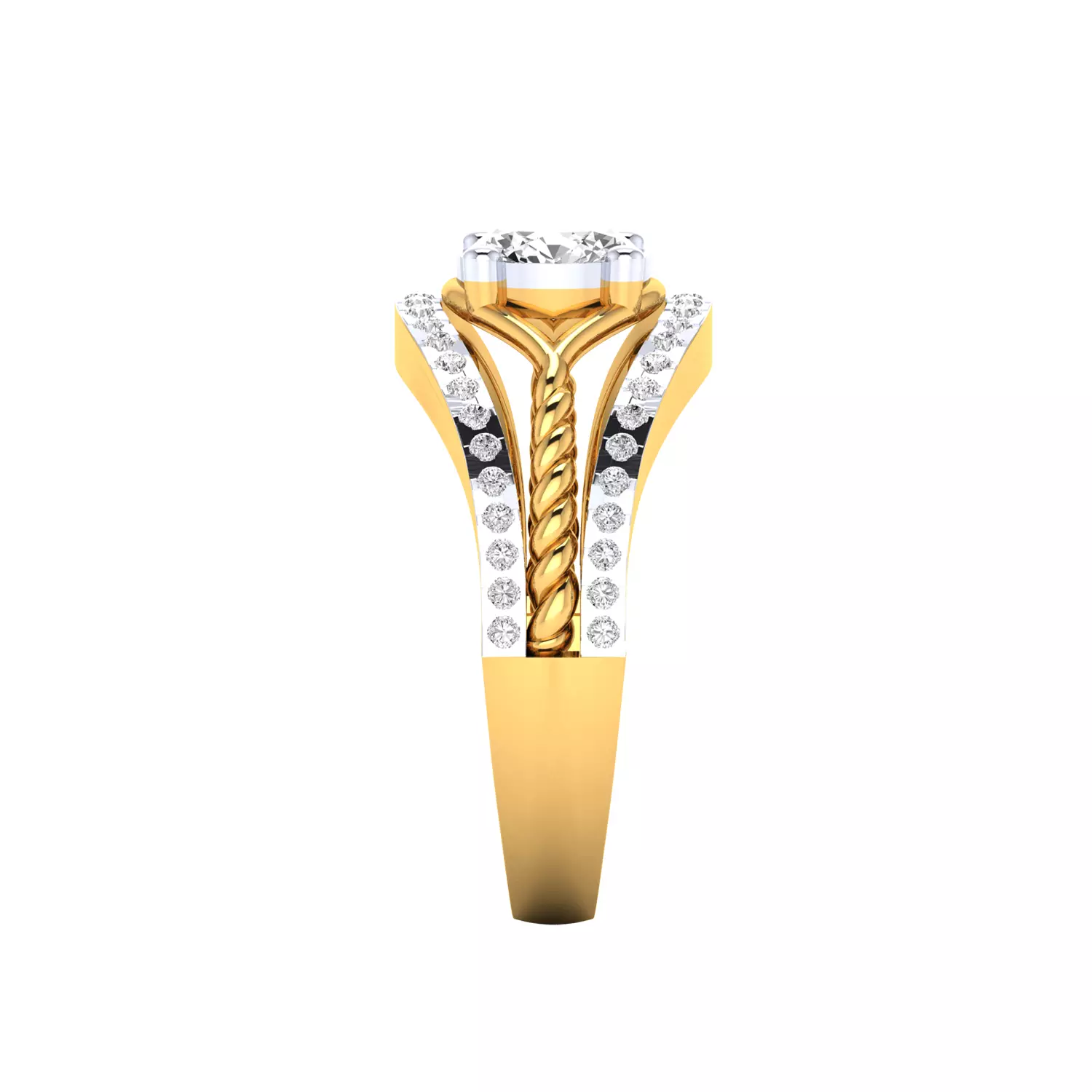 Women Ring Render 3dm STL MTL SLC JCD OBJ FBX Details 3D print model_8