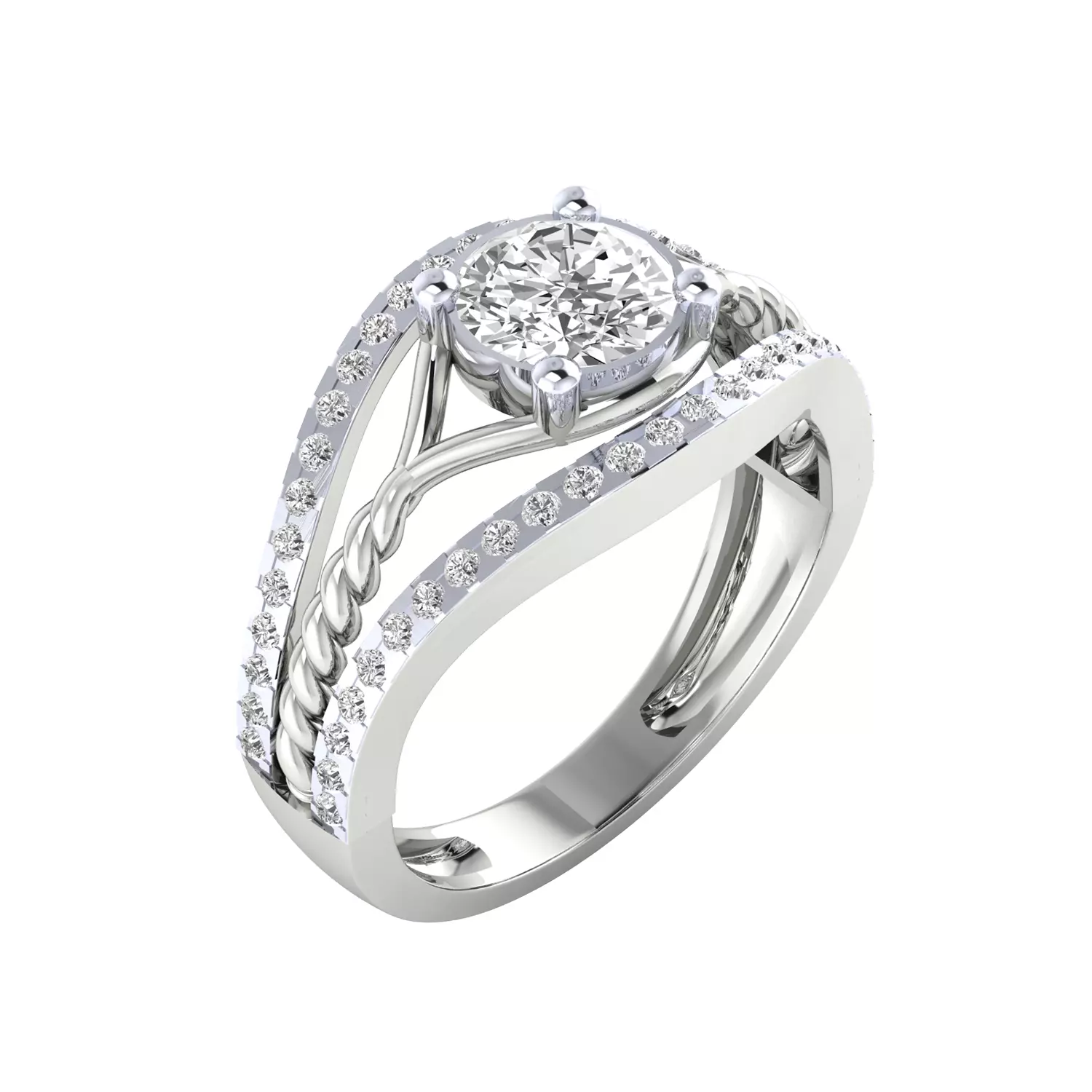 Women Ring Render 3dm STL MTL SLC JCD OBJ FBX Details 3D print model_23