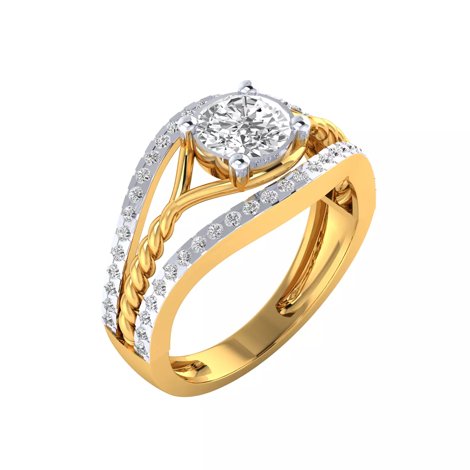 Women Ring Render 3dm STL MTL SLC JCD OBJ FBX Details 3D print model_0