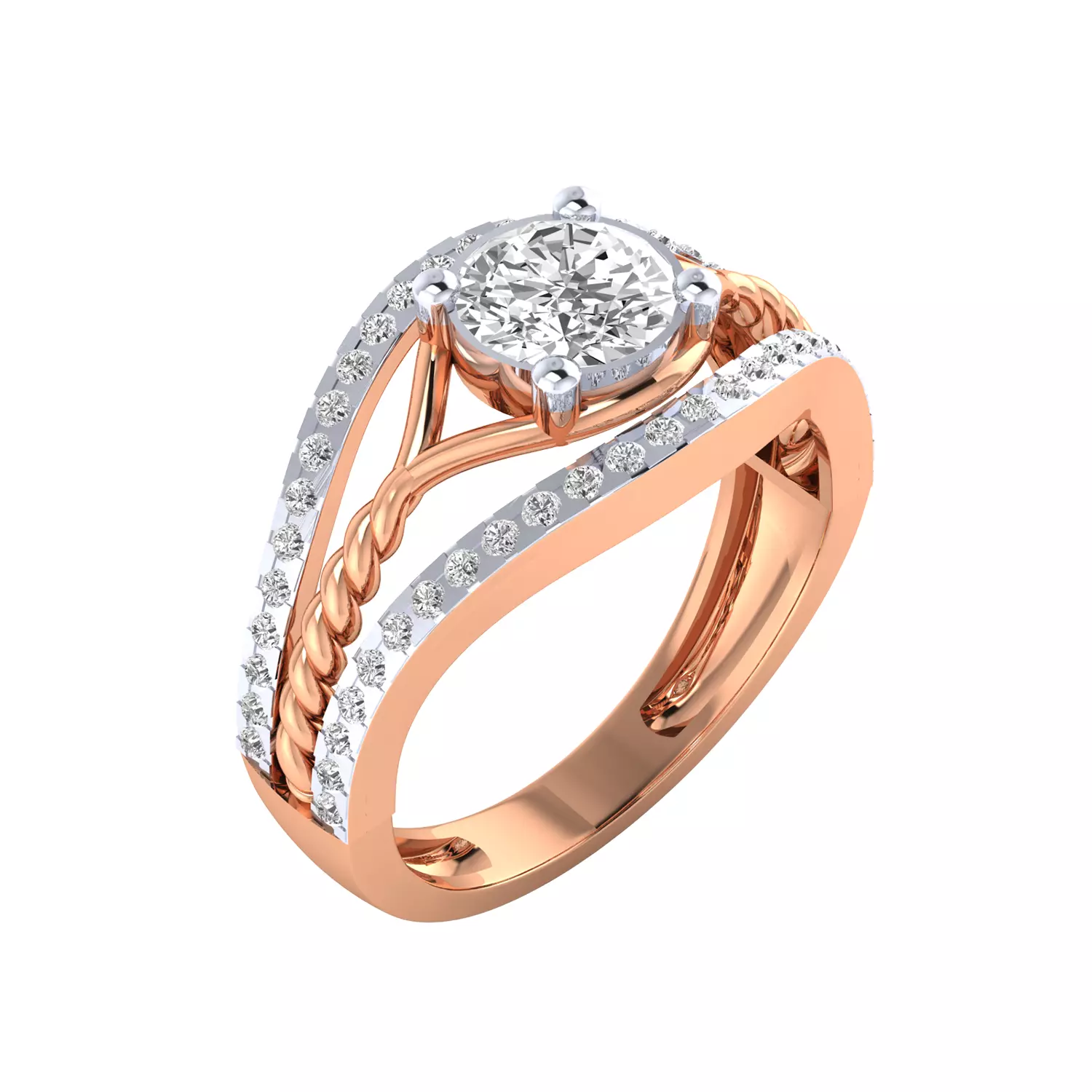 Women Ring Render 3dm STL MTL SLC JCD OBJ FBX Details 3D print model_5