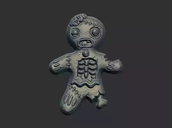 halloween cookie zombie cnc model 3D print model
