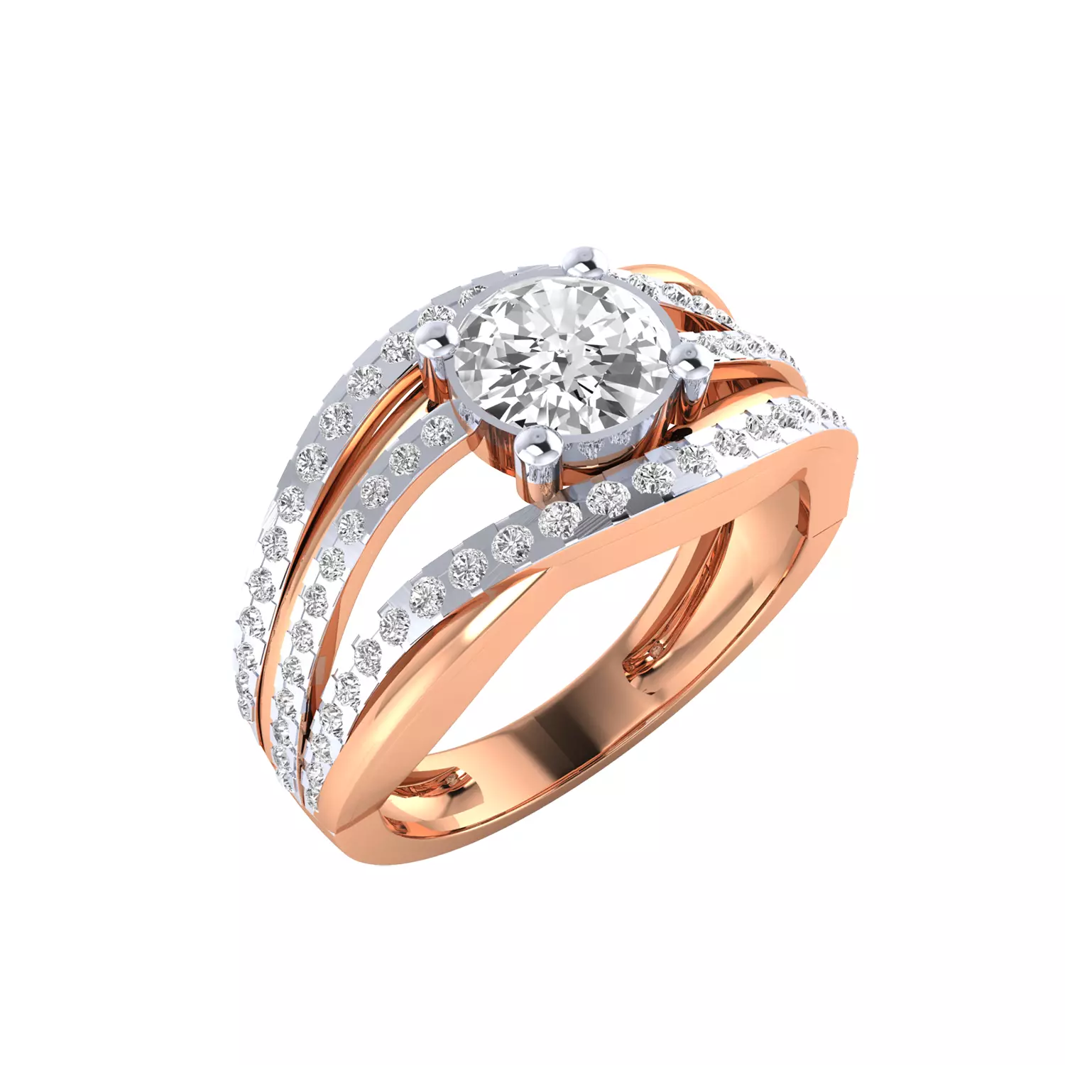  Women Ring Render 3dm STL MTL SLC JCD OBJ FBX Details 3D print model_5