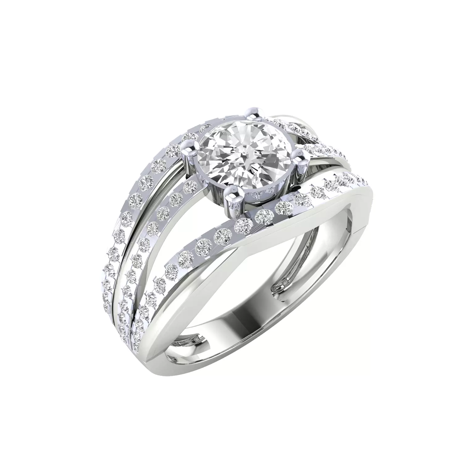  Women Ring Render 3dm STL MTL SLC JCD OBJ FBX Details 3D print model_12