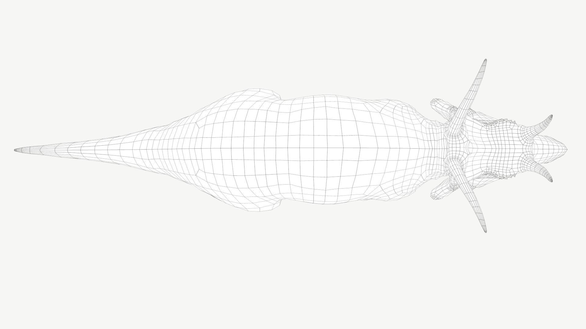 Diabloceratops dinosaur Low-poly 3D model_8