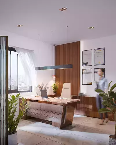 Modern Office Cabin Desk