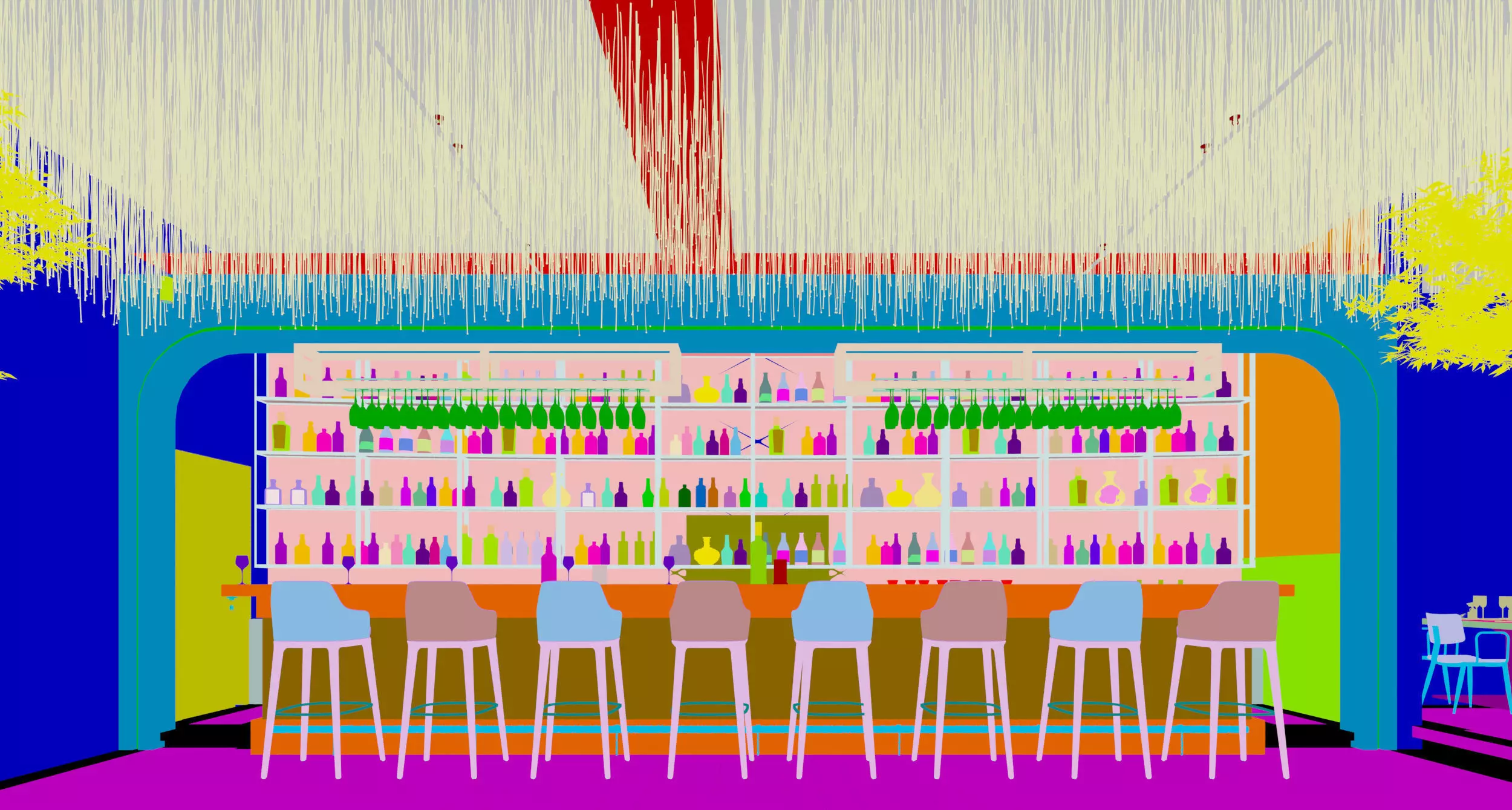 night club interior 3D model_7