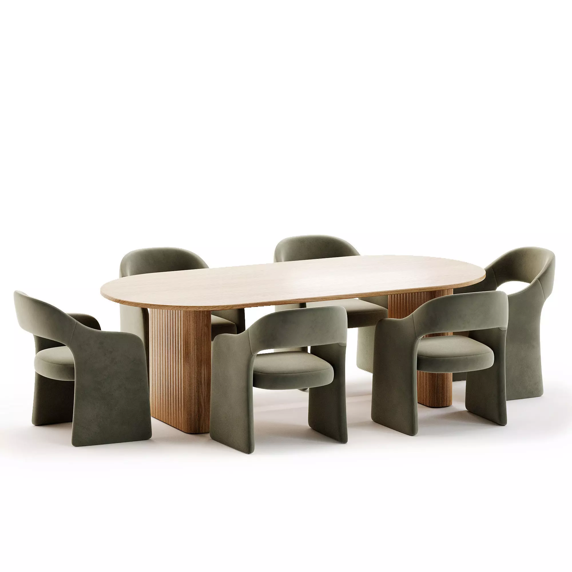 Dinning Set 42 3D model_3