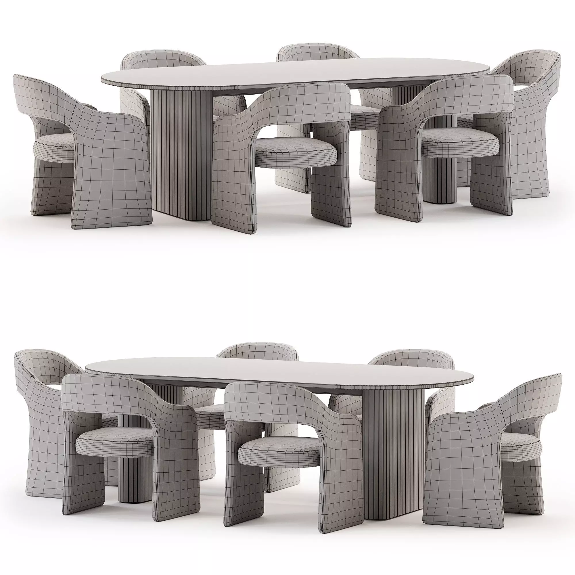Dinning Set 42 3D model_4