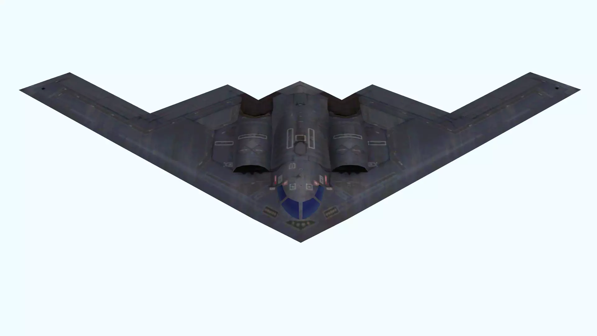 Fighter Jet Flying In Sky Plane V05 Low Poly 3D Model Low-poly 3D model_3