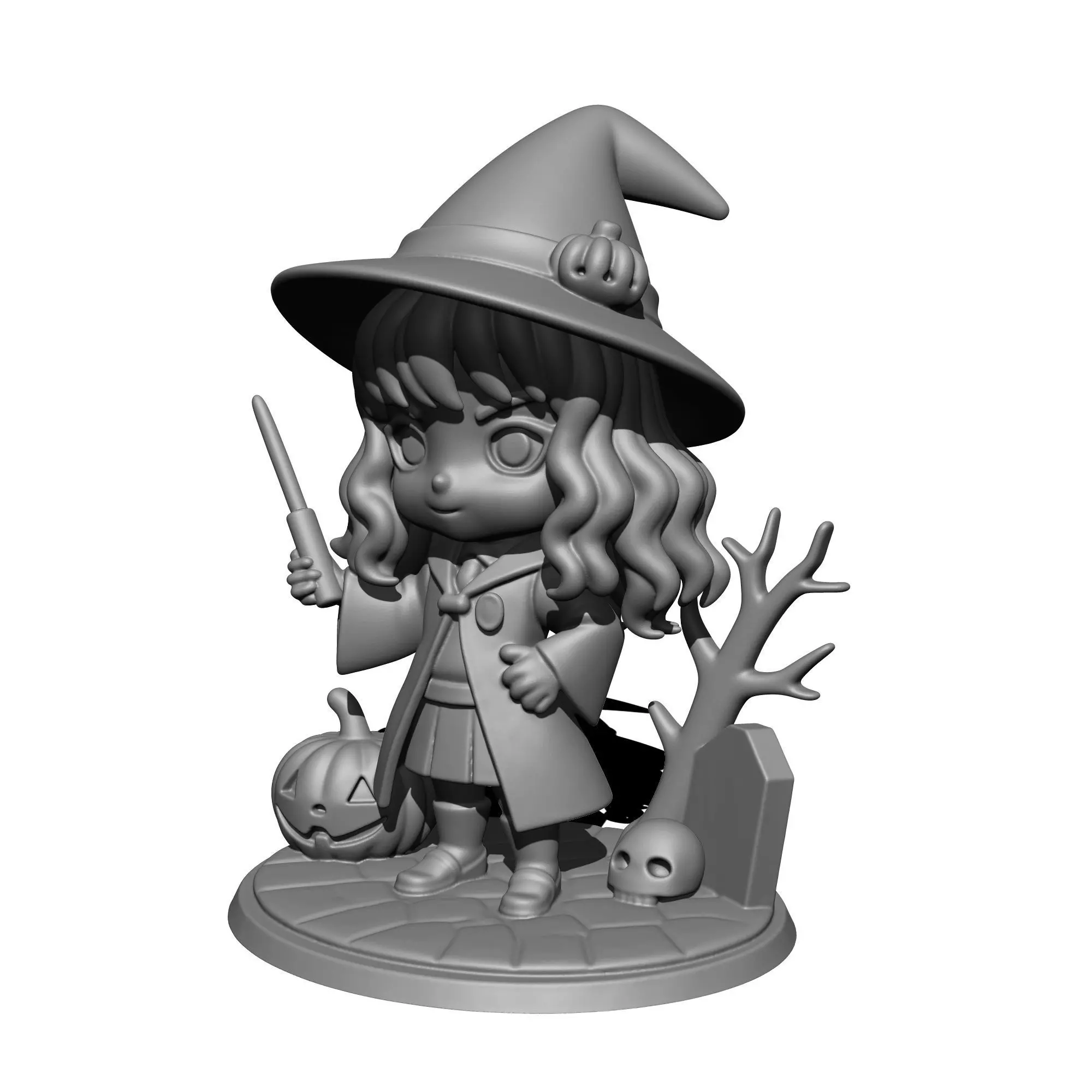 Hermione CHIBI Harry Potter 3D print model_4