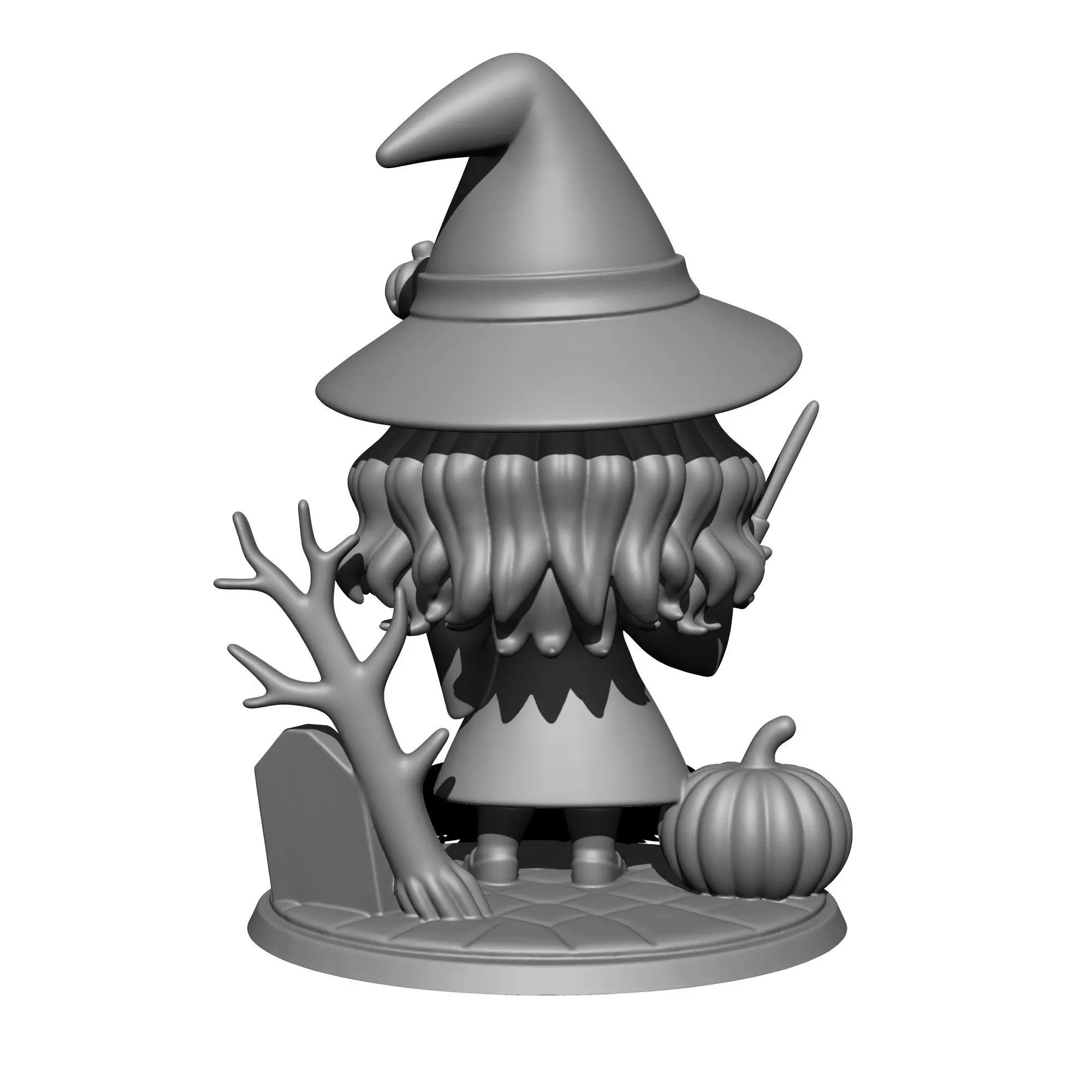 Hermione CHIBI Harry Potter 3D print model_2