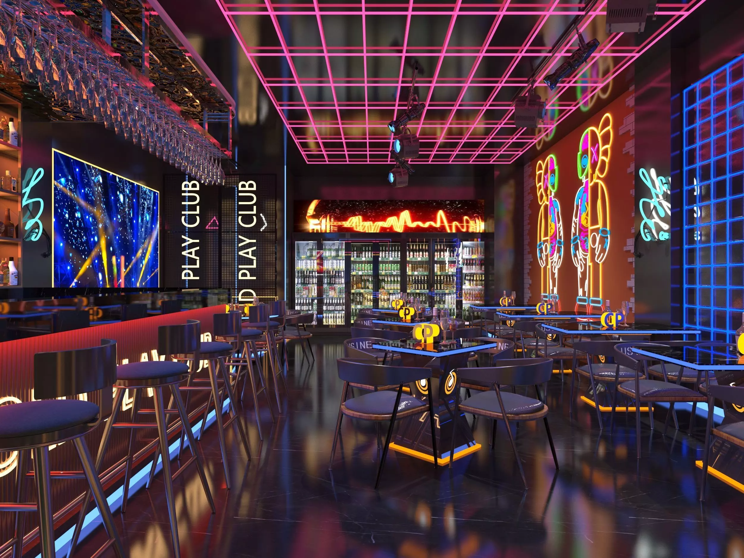 Night Club 3D model