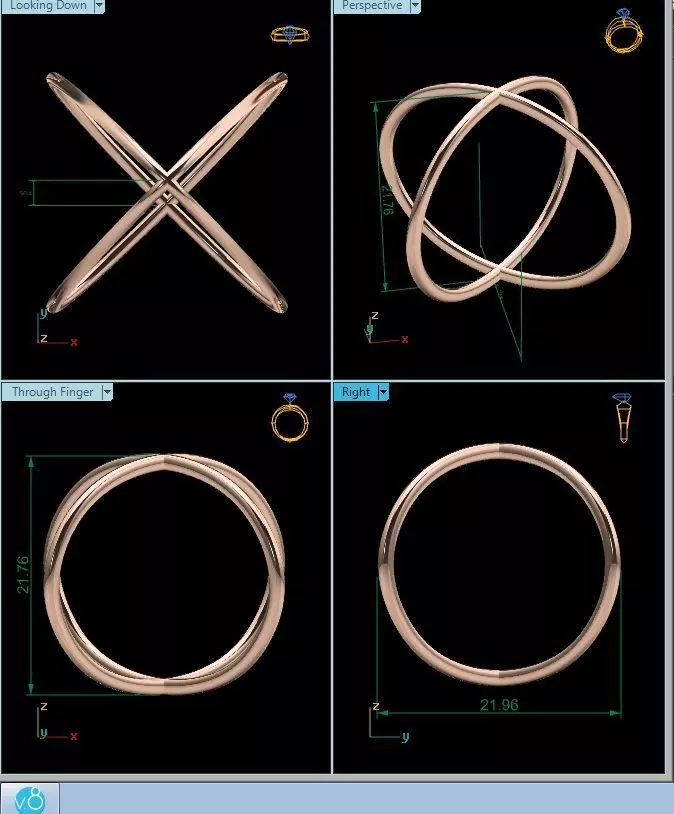  Women Ring Render 3dm STL MTL SLC JCD OBJ FBX Details 3D print model_25