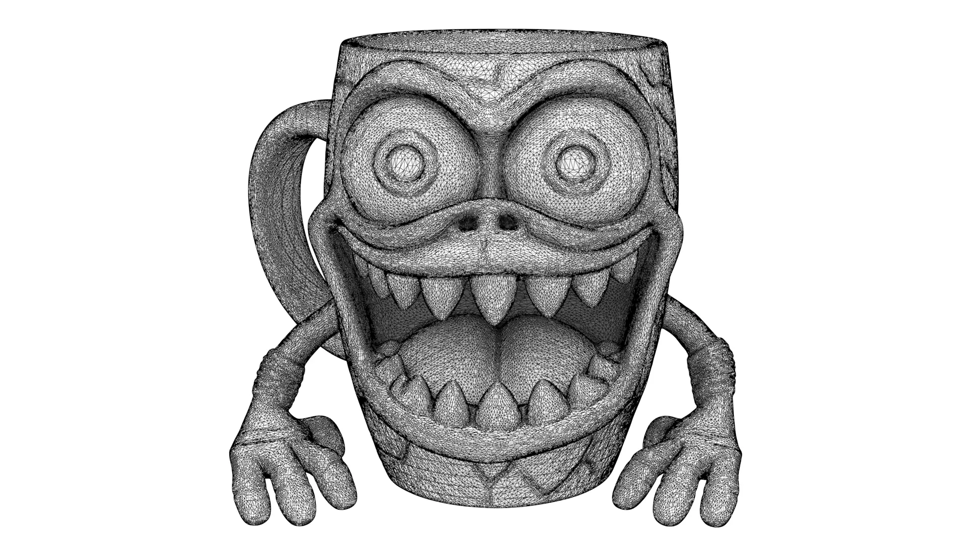 Toothed mug 3D model_11