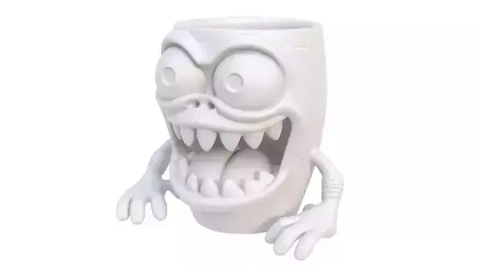 Toothed mug