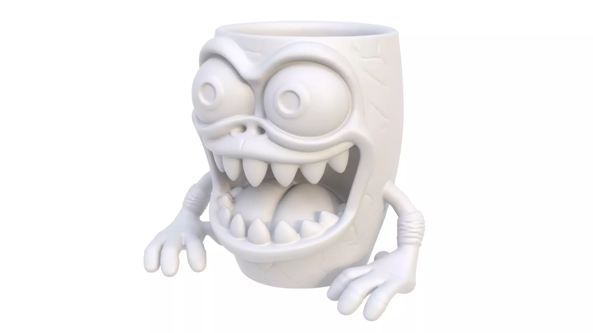 Toothed mug 3D model_0