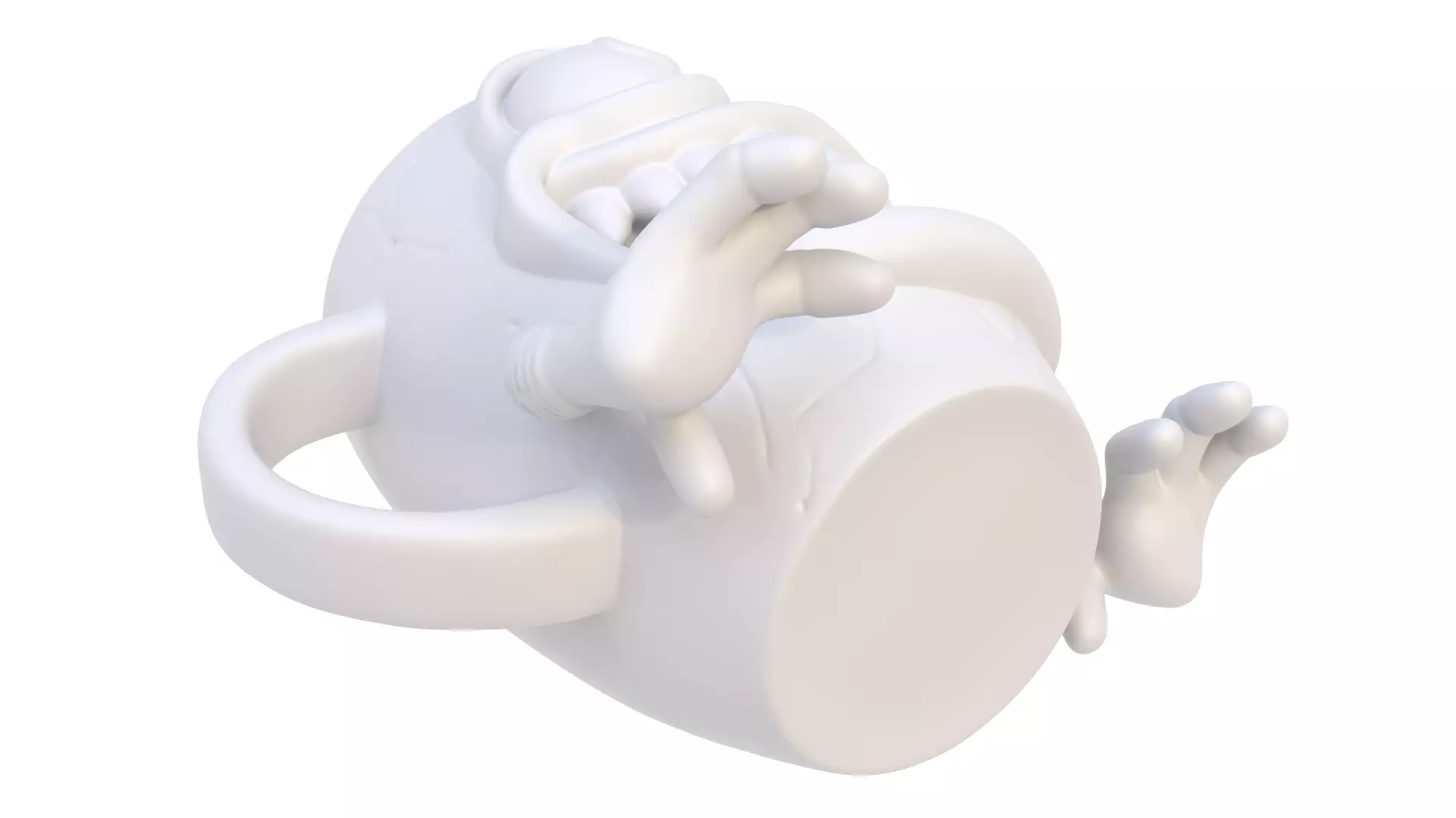 Toothed mug 3D model_10