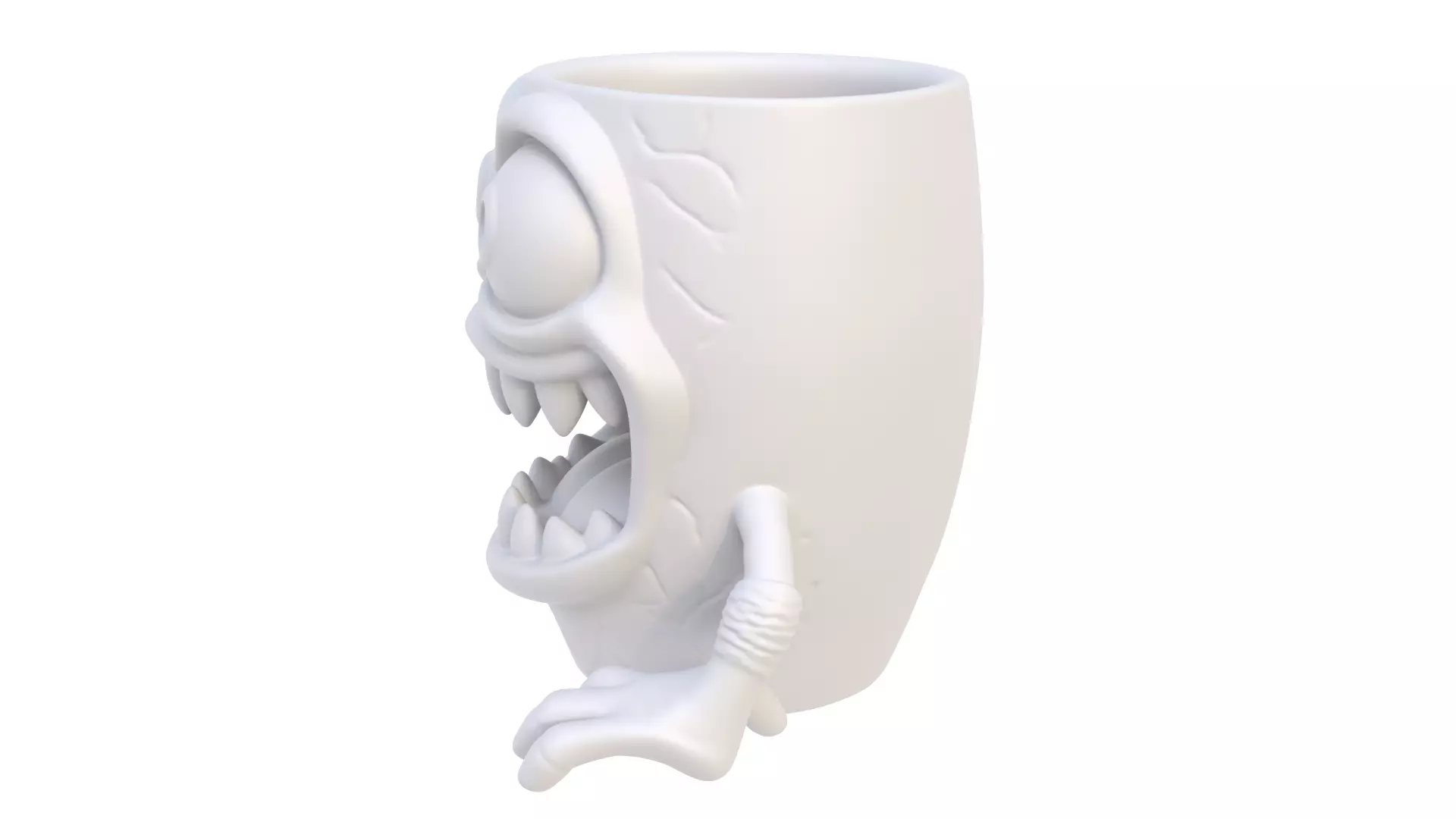 Toothed mug 3D model_2