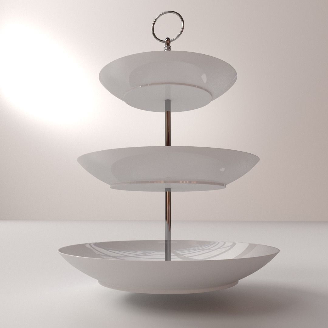 Cake Stand V2 3D model_2