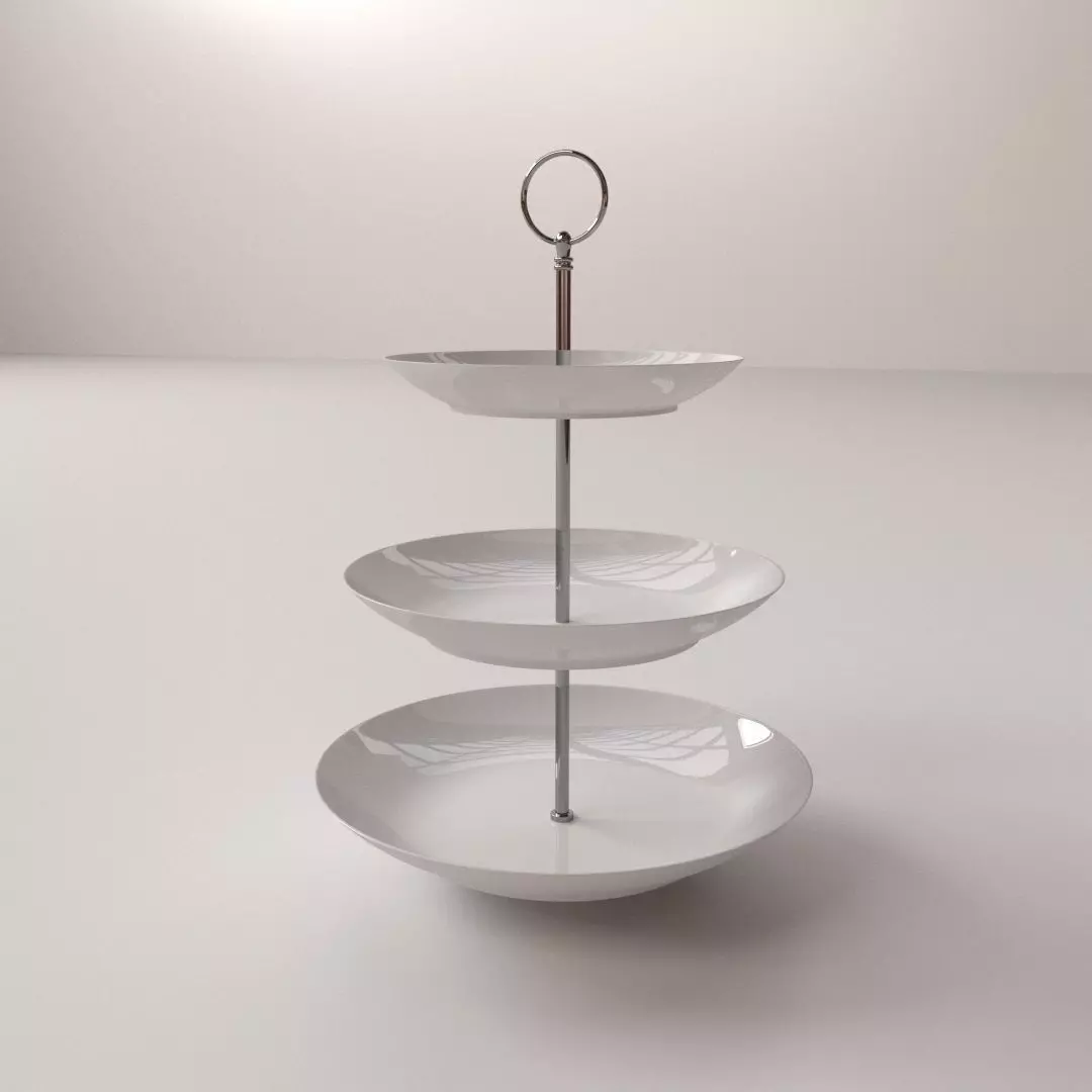 Cake Stand V2 3D model_0
