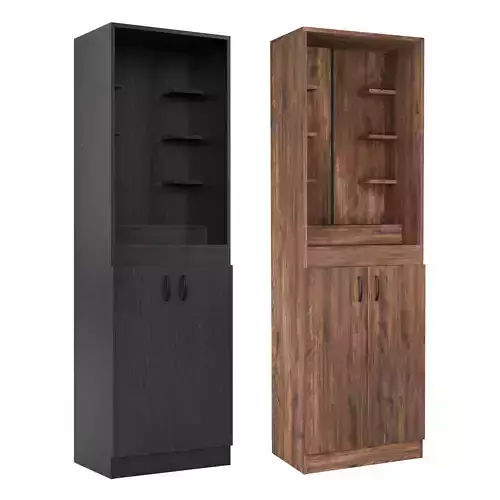 Photorealistic Wooden Home cabinet Wenge Rustic Finish 