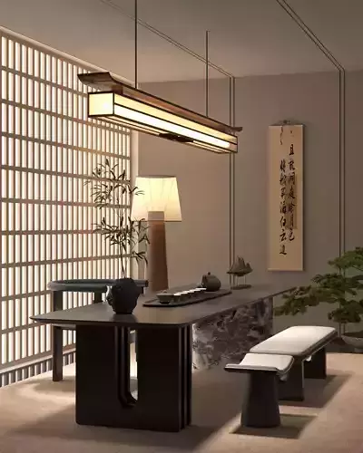 Chinese - style tea room