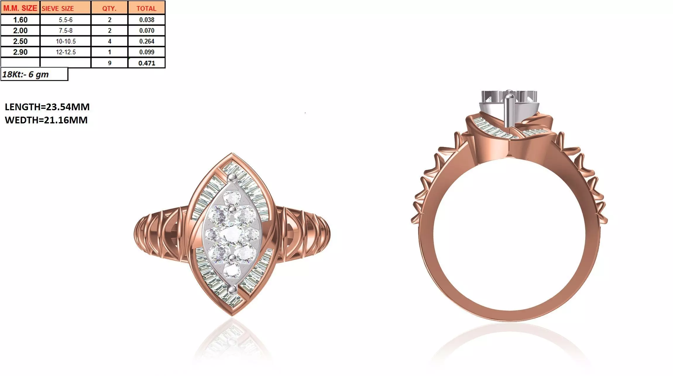  Women Ring Render 3dm STL MTL SLC JCD OBJ FBX Details 3D print model_25