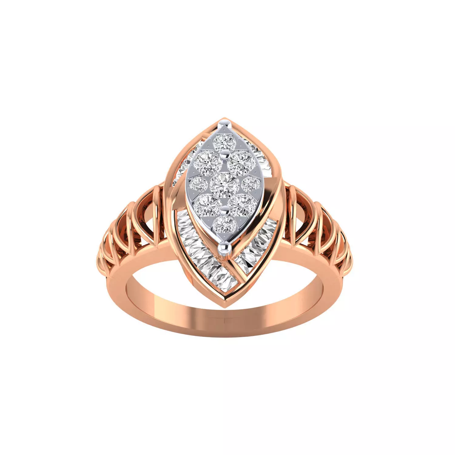  Women Ring Render 3dm STL MTL SLC JCD OBJ FBX Details 3D print model_5