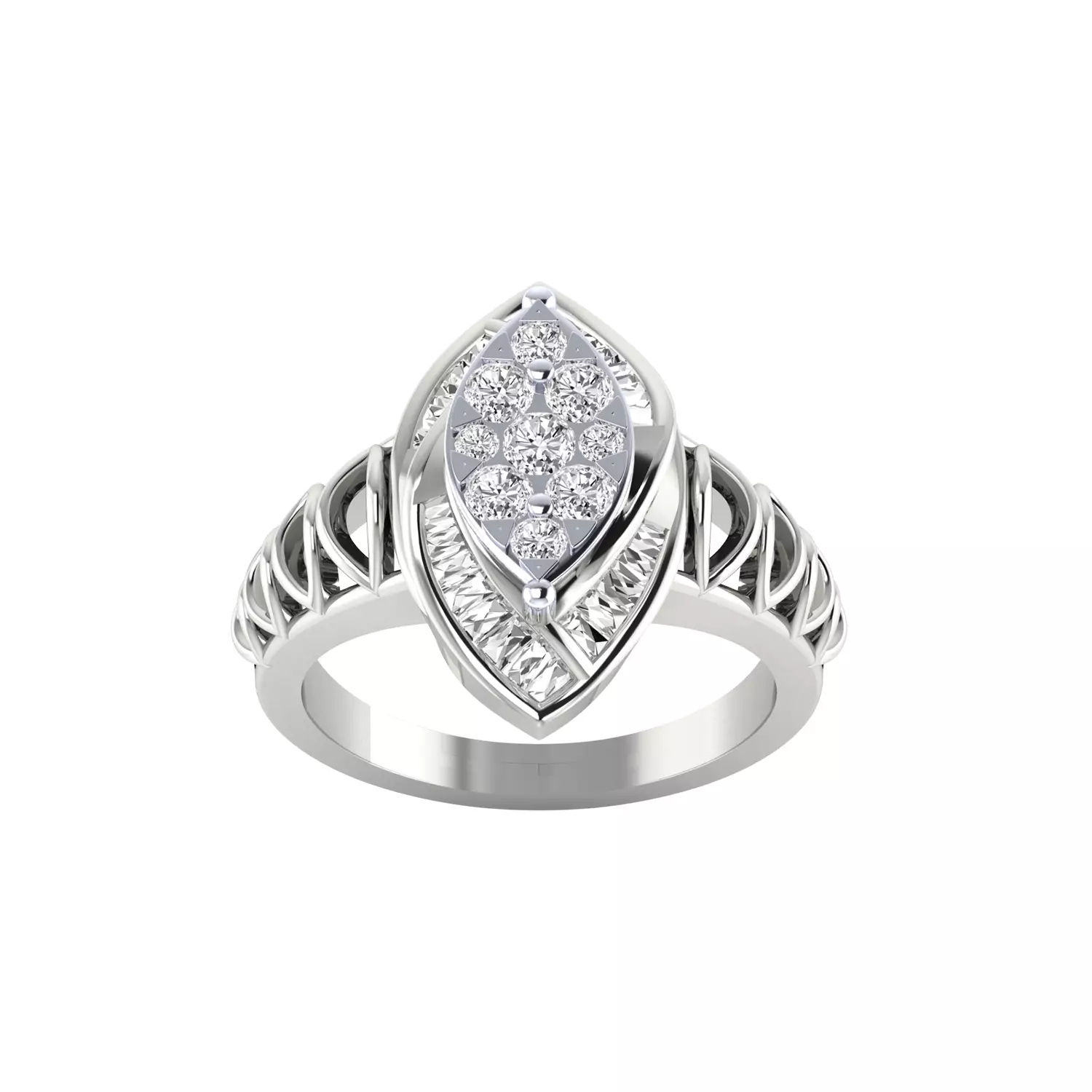  Women Ring Render 3dm STL MTL SLC JCD OBJ FBX Details 3D print model_14