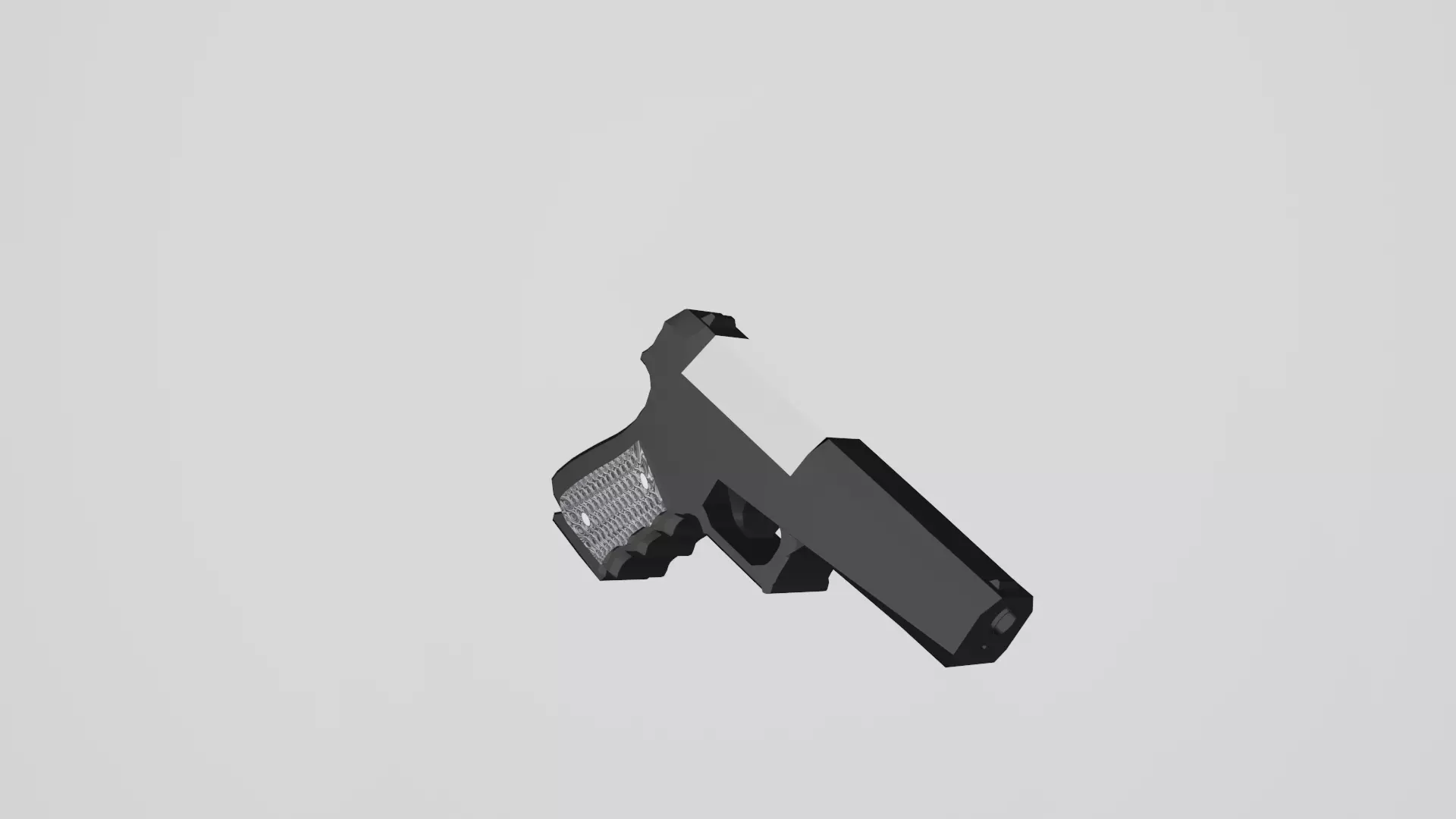 A gun Free low-poly 3D model