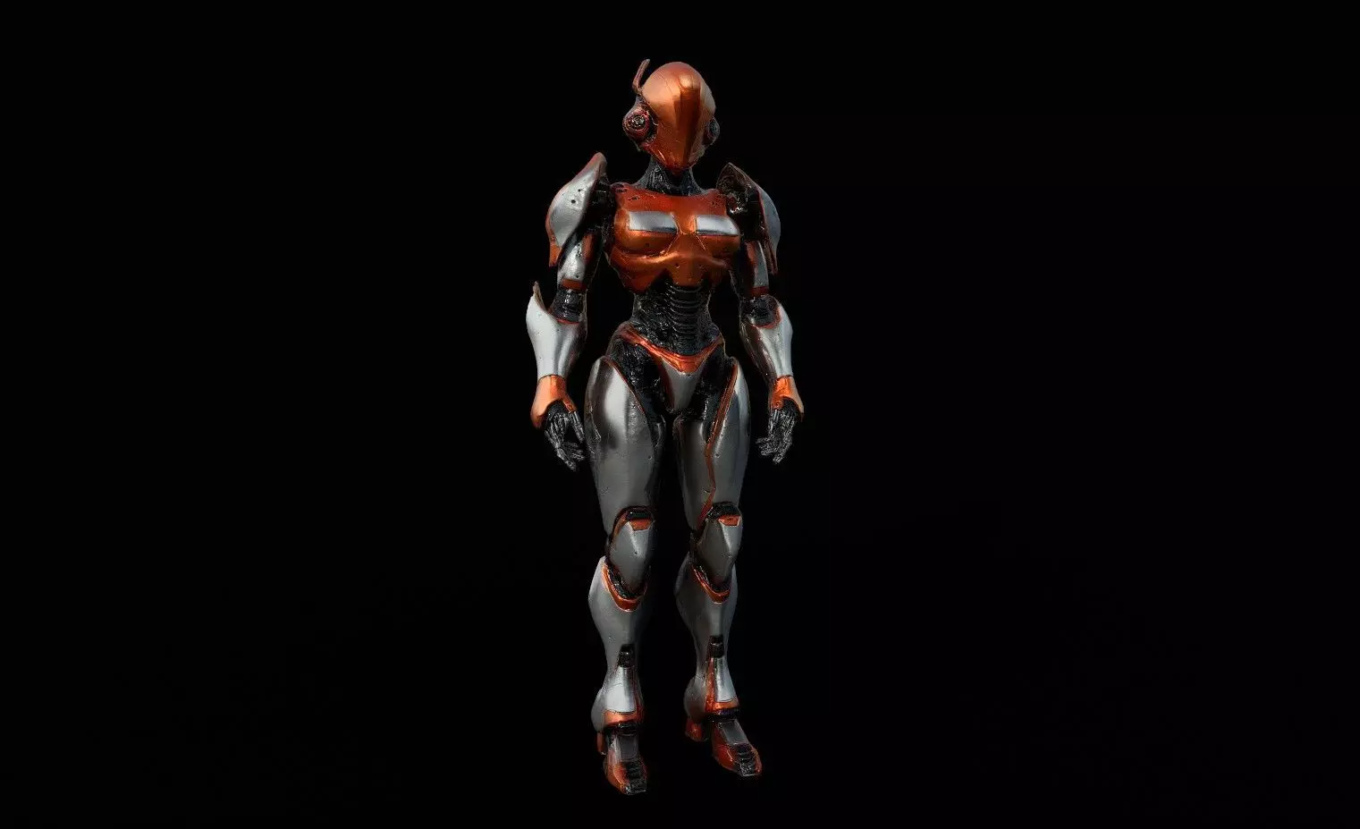 Robots Pack 2 Low-poly 3D model_9