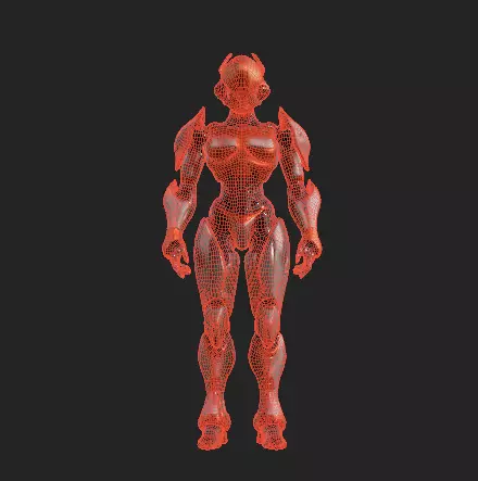 Robots Pack 2 Low-poly 3D model_28