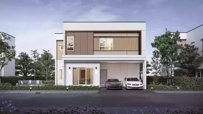 modern minimal home 3D print model