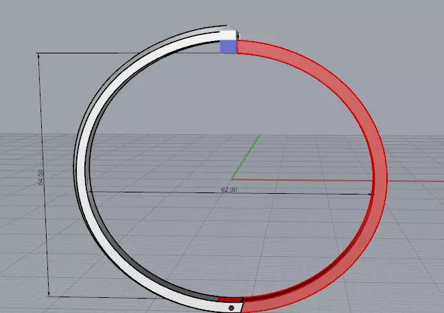 Bracelet T 3D print model_1